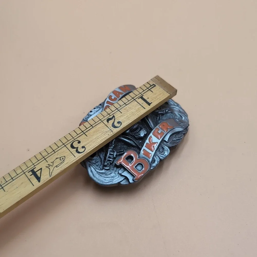 American Biker belt‎ buckle made in the USA ba-425 metal
